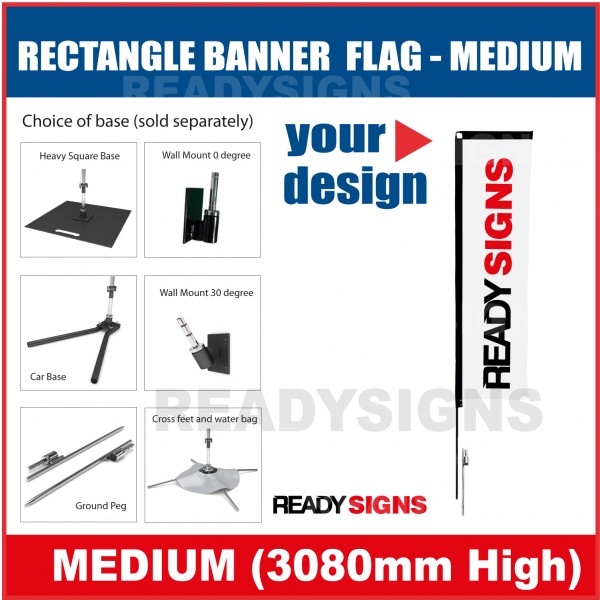 Banner Flag - Rectangle Banner - Medium